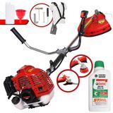 Máquina De Cortar Grama Kawashima Kw43l 43cc + Óleo Stihl 2t