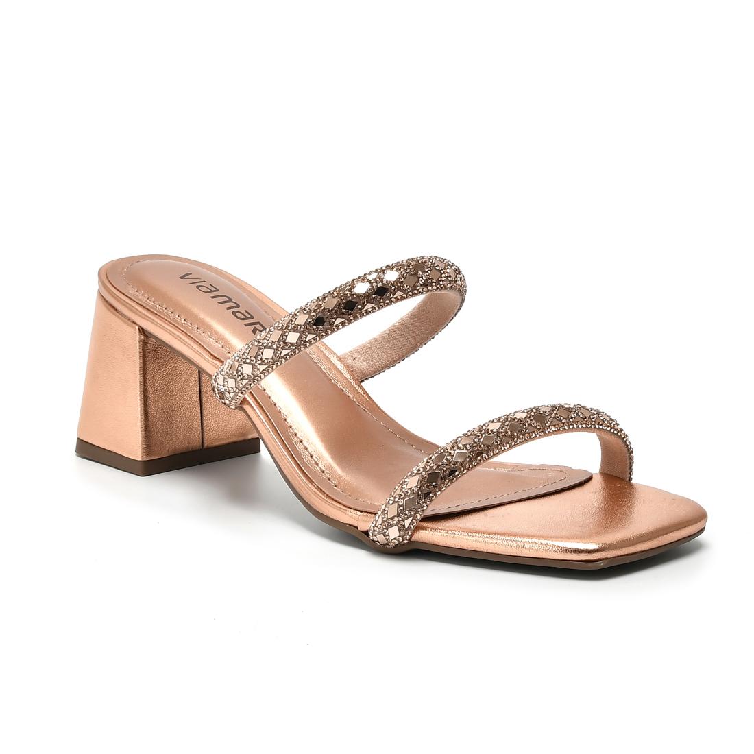 Tamanco Via Marte Salto Bloco Ref 171-011 Rouge 036