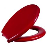 Assento Sanitário Almofadado Oval Astra Bordô