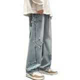 Jeans Fantasygears Y2k Baggy Para Homens, Pernas Largas E Corredores Soltos