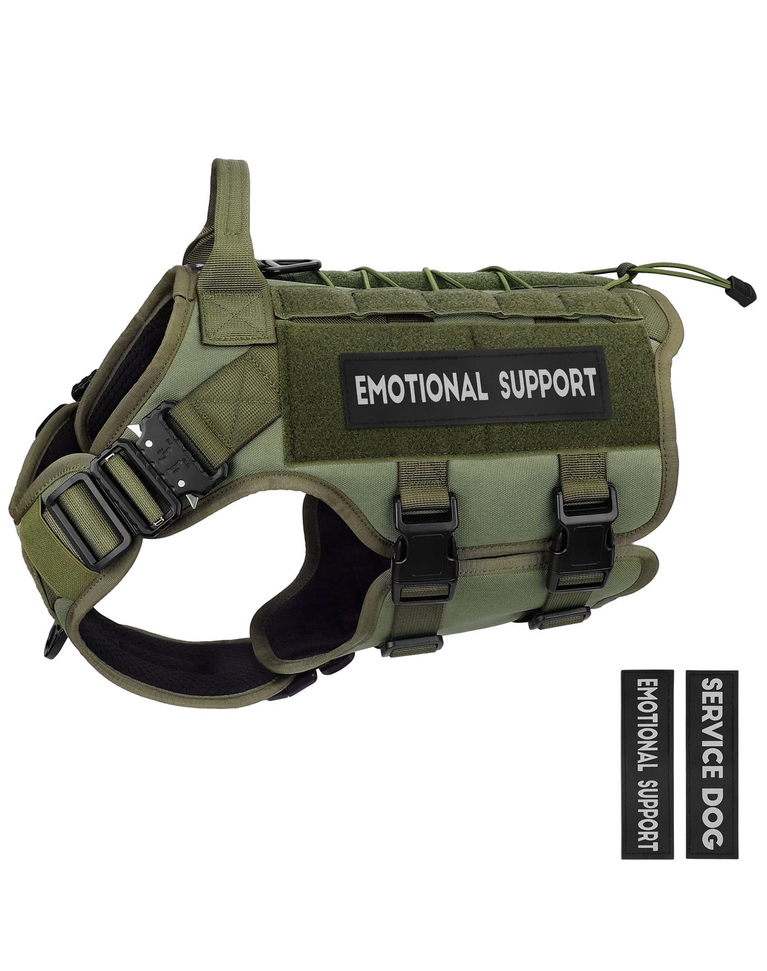 Arnês Para Cães Petnanny Tactical Service Colete Para Cães Verde Xl