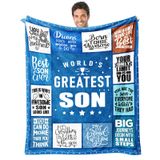 Cobertor Decorsixt Son World&#39;s Greatest Son 150x200cm