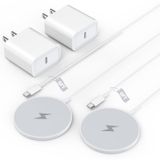 Carregador Sem Fio Nuinno Magnetic Para Iphone 16/15/14/13, Pacote Com 2