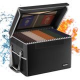 Organizador De Armazenamento De Arquivos À Prova De Fogo File Box Docsafe Preto