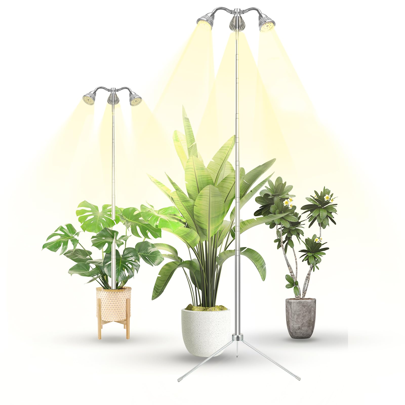 Grow Lights Taurusy Full Spectrum Com Suporte De Tripé De 25-140 Cm