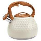 Chaleira De Chá Ggc Para Fogão 3.1l Em Aço Inoxidável Branco