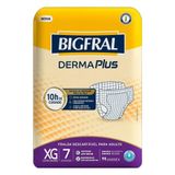 Fralda Geriátrica Bigfral Derma Plus Tamanho Xg - 8 Pacotes Com 7 Fraldas - Total 56 Tiras