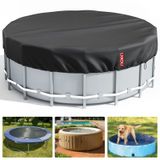 Cobertura De Piscina Lxkckj: Piscinas Solares Acima Do Solo Redondas De 6 Pés, Preta