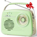 Rádio Portátil Bingxue Vintage Transistor Am/fm Com Bluetooth