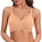 Sutiã Acolchoado Leyshe Confortable Wireless Full Coverage Nude