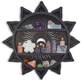 Prateleira De Cristal Fnydox Sun&amp;moon&amp;stars Com Luz Led