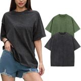 Camiseta Snowelve Washed Vintage, Grande, Casual, Feminina