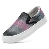 Tênis Infantis Xinlanlin Low Top Slip On Canvas Preto