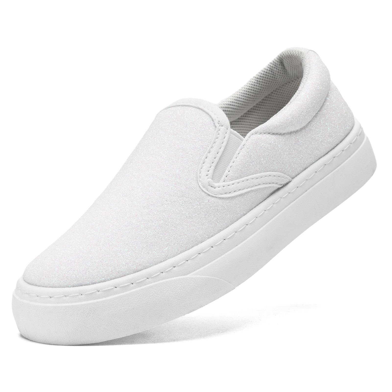 Tênis Infantis Xinlanlin Low Top Slip On Canvas White