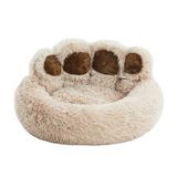 Cama De Cachorro Jiupety Paw Donut Camel M Tamanho 56x56x15cm Para Cães