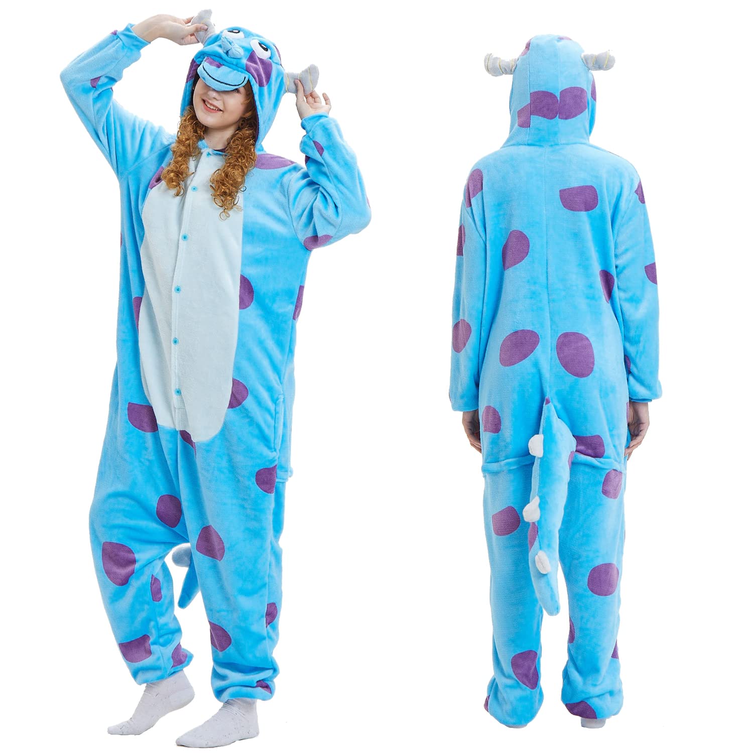 Pijama Mgogo Sulley Sullivan Halloween Azul Para Mulheres