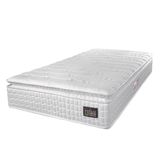 Colchão Solteiro Espuma D45 Lazio Pillow Top 88x188x29cm Branco Hellen - Suporta Até 120kg Por Pessoa