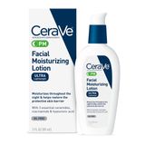 Loção Hidratante Cerave Pm Night Cream 90ml Com Ácido Hialurônico