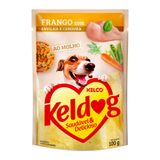 Ração Úmida Keldog Sachê Cães Frango, Ervilha E Cenoura 100g