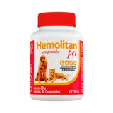 Suplemento Hemolitan Pet Vetnil 30 Comprimidos