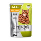 Ração Úmida Optimum Sachê Para Gatos Adultos Sabor Frango 85g