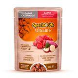 Ração Úmida Special Cat Sachê Gatos Castrados Sabor Carne 85g