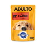 Ração Úmida Pedigree Sachê Cães Adultos Carne Ao Molho 100g