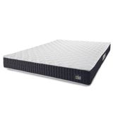 Colchão Casal Espuma D33 New Millenium 138x188x19cm Branco/preto Hellen - Suporta Até 120kg Por Pessoa