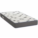 Colchão Solteiro 78x188x14 Espuma D33 Bordado Light Branco Azul - Ortobom
