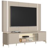 Rack Para Sala Com Painel Para Tv 70 Pol Elysia L05 Off White Fosco - Lyam Decor