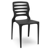 Cadeira Para Cozinha Área Gourmet Jardim Empilhável Larsen P03 Preto - Lyam Decor