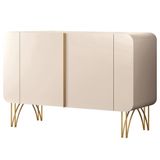 Aparador Buffet Para Sala De Jantar 2 Portas Orgânico Pozzi B01 Off White - Lyam Decor