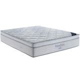 Colchão Casal Molas Ensacadas Pillow Viscoelástico 138x188 Freedom Branco Cinza - Ortobom