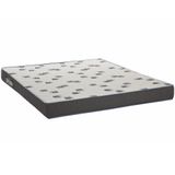 Colchão Casal 138x188x14 Espuma D33 Bordado Light Branco Azul - Ortobom