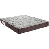 Colchão Casal 138x188x18 Espuma D45 Bordado Iso Marrom Branco - Ortobom