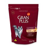 Ração Granplus Gatos Adultos Castrados Frango E Arroz 1kg