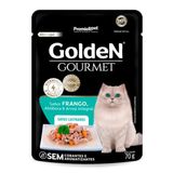 Ração Úmida Sachê Golden Gourmet Gatos Castrados Frango 70g