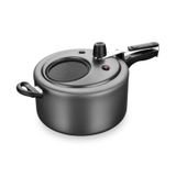 Panela Pressão Antiaderente 7 Camadas Vidro 6,0l Grafite