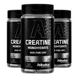 Kit 3x Creatina Monohidratada Pura 3g 120 Caps - Atlhetica
