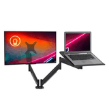 Suporte De Mesa Para Monitor Até 26" E Notebook Até 16" Articulado Octoo Clipway-n1 (preto)