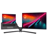 Suporte De Mesa Para Monitor Até 26" E Notebook Até 16" Articulado Octoo Clipway-n1-base (titanium)