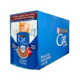 Caixa 15un Ração Úmida Sachê Cat Chow Gatos Castrados Carne Ao Molho 85g