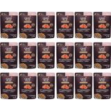 Caixa 18un Ração Úmida Sachê Granplus Gourmet Cães Adultos Salmão 100g