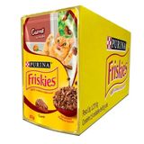 Caixa 15un Ração Úmida Sachê Friskies Gatos Adultos Carne Ao Molho 85g