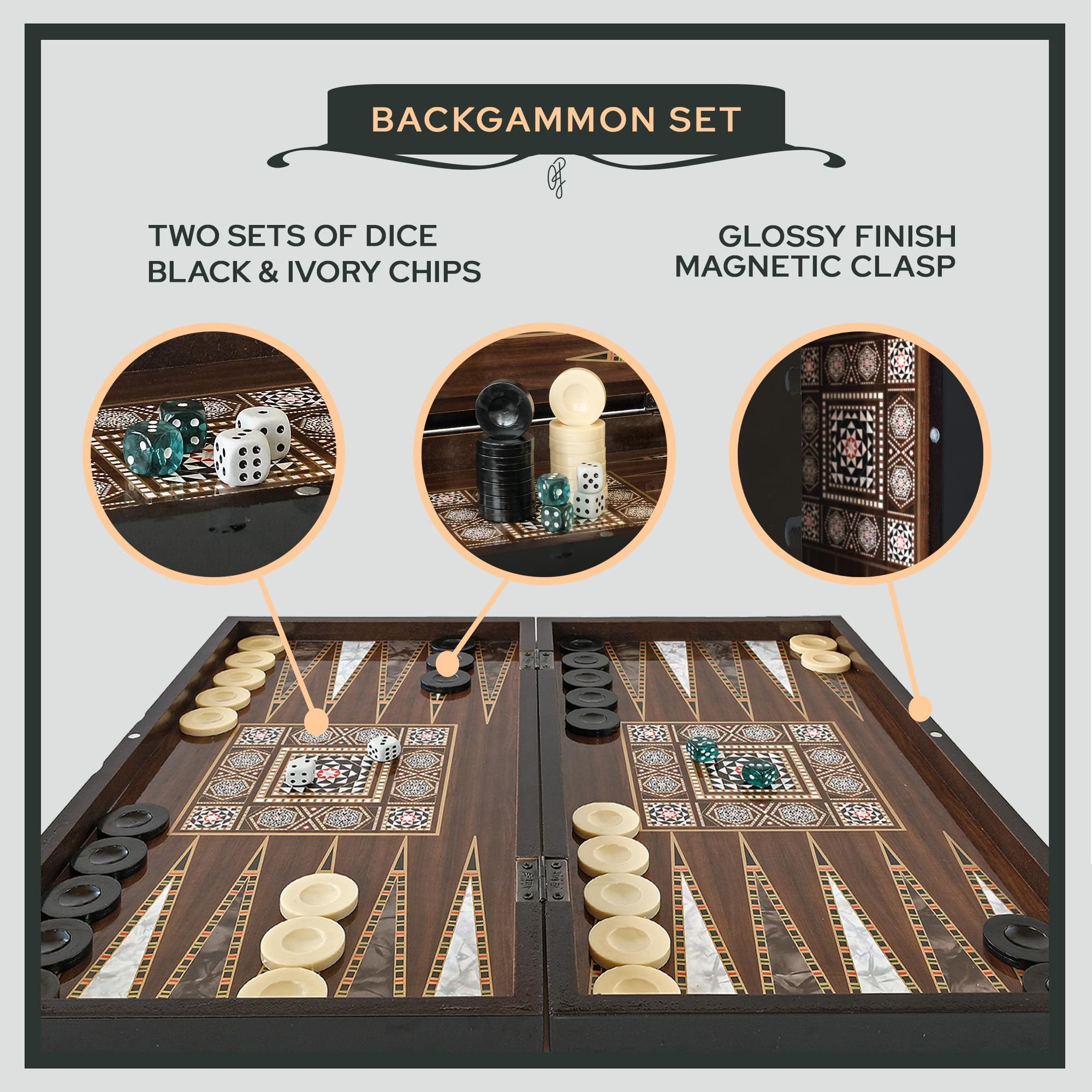 Jogo De Tabuleiro Park & Oz Pearl Premium, Conjunto Turco De