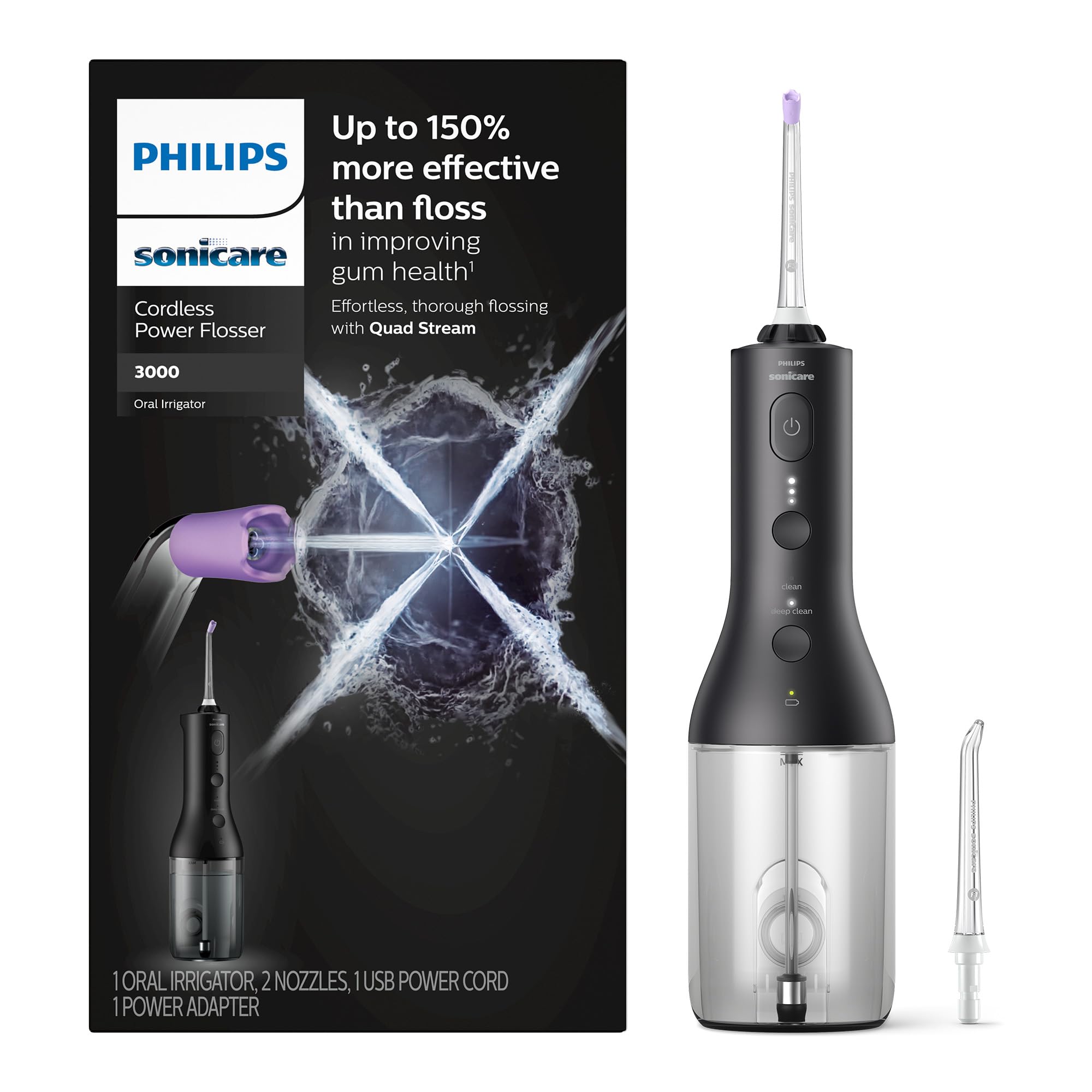Water Flosser Philips Sonicare Cordless Power Flosser 3000 - Carrefour