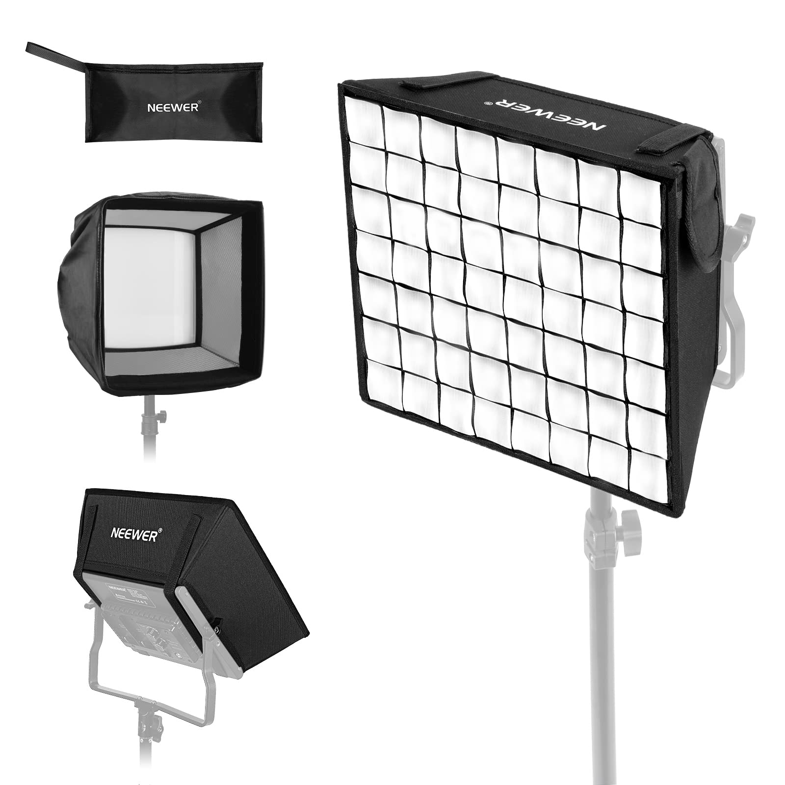Difusor Softbox Com Grade E Bolsa Para Luz Led Mais Recente