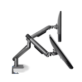 Suporte Para Monitor Até 32" Articulado Duplo Com 2 Saídas USB Octoo CLIPSMART-DESIGN- 2 (Titanium)