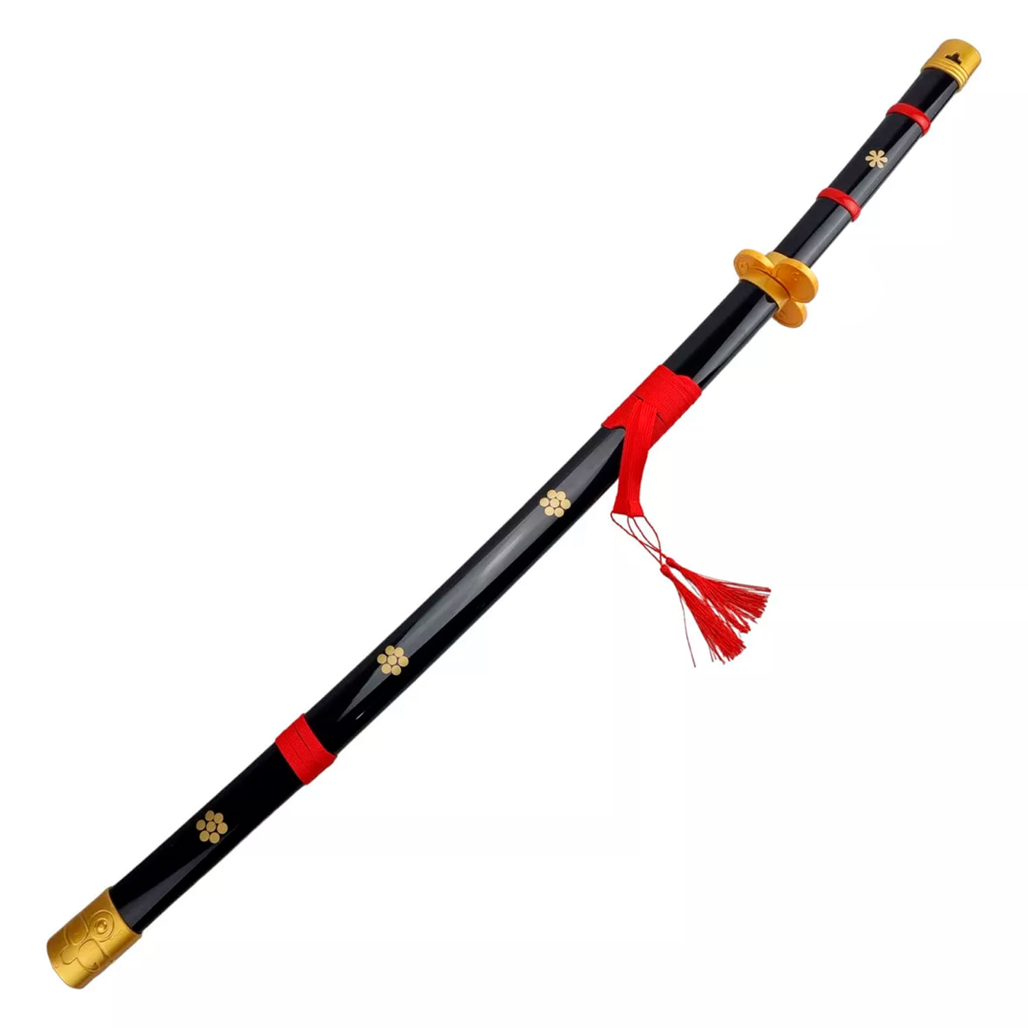 Espada Roronoa Zoro Katana Enma Black De Bambu Com Led Cosplay One