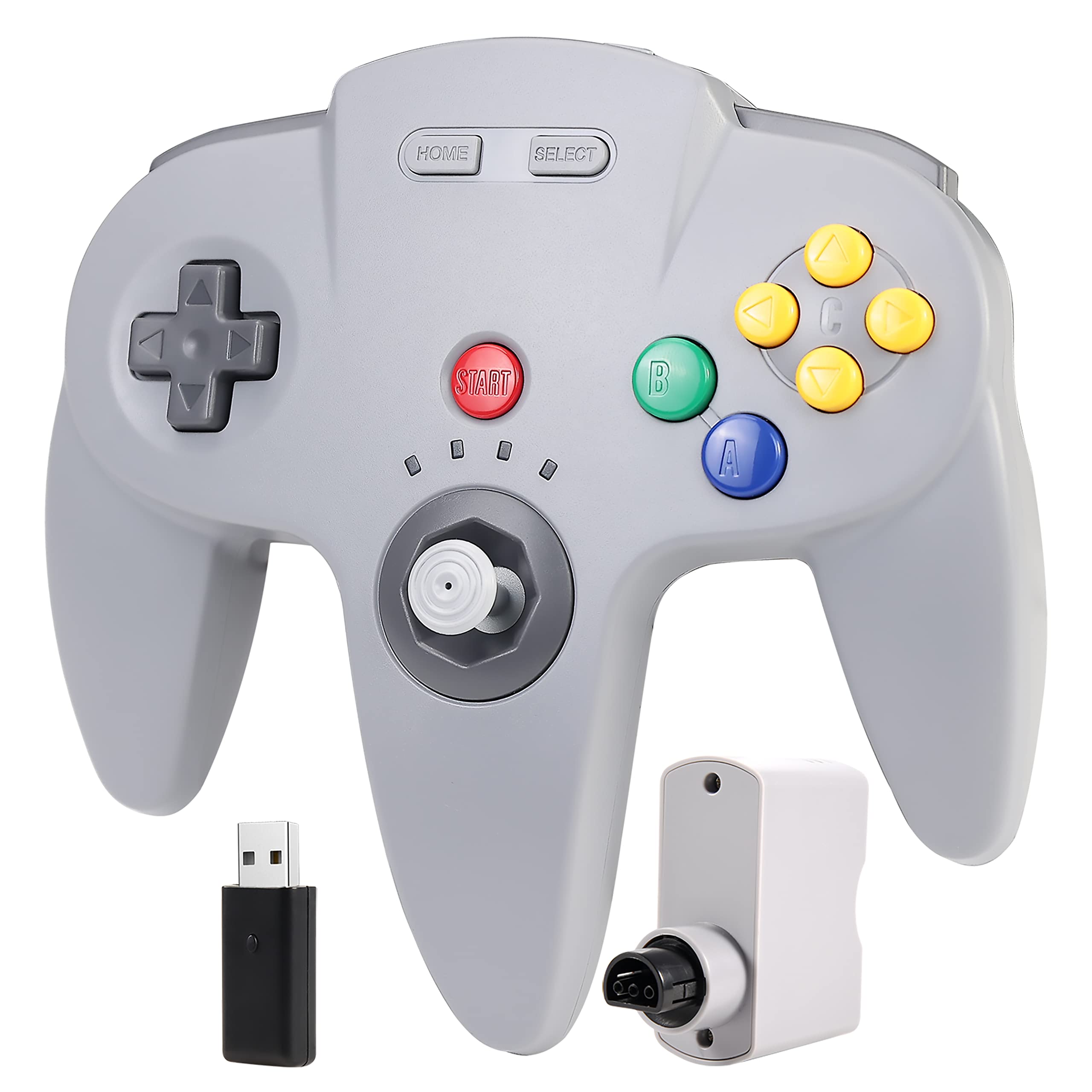 Controlador Sem Fio Saffun 2,4 Ghz Para N64/switch Grey - Carrefour